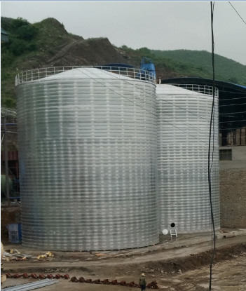 文圣粮食钢板仓的安装全过程不用热焊接